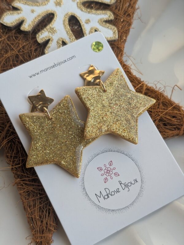 Boucles d'oreilles Étoile