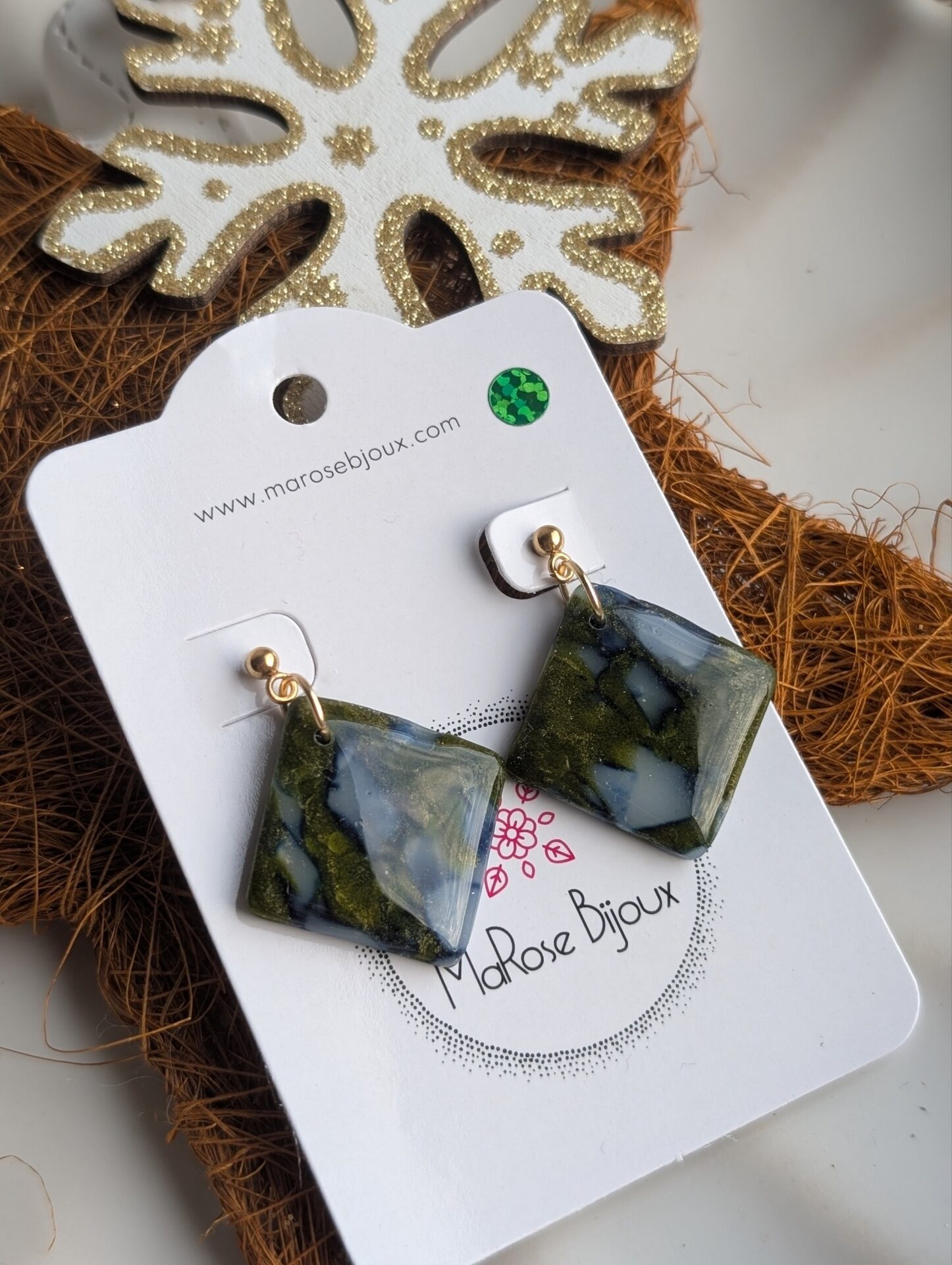 Boucles d'oreilles Sous bois