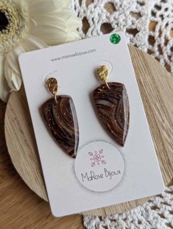 Boucles d'oreilles Mocha