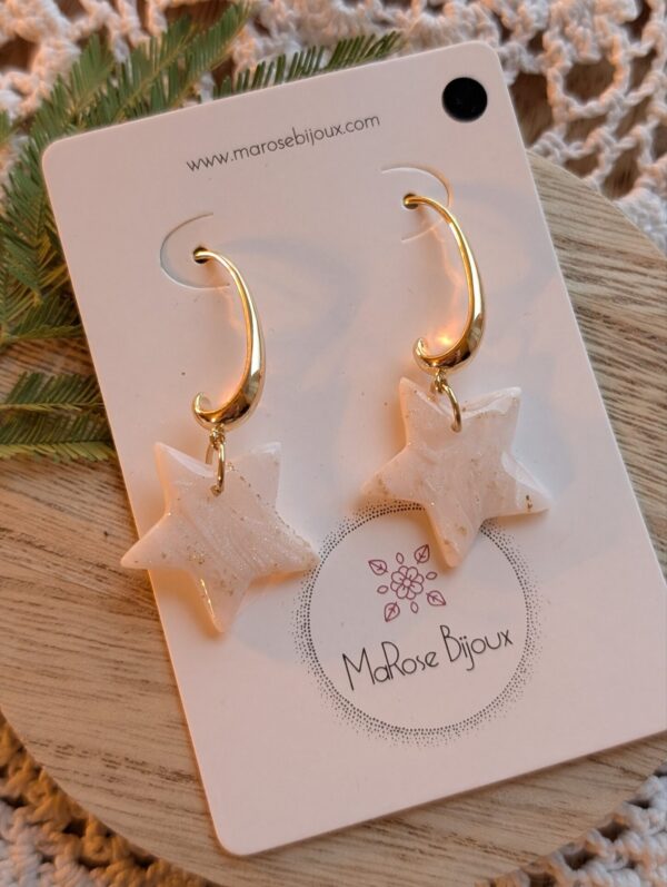 Boucles d'oreilles Étoile