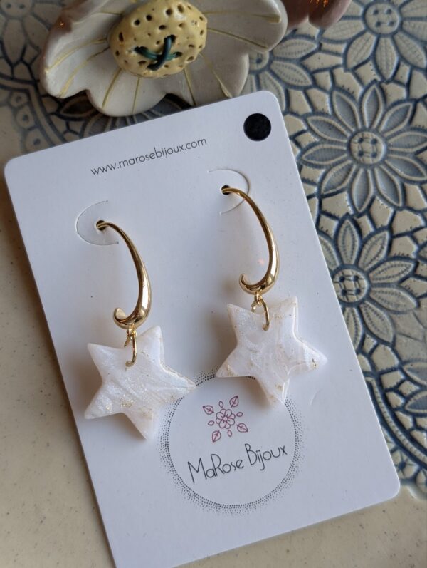 Boucles d'oreilles Étoile