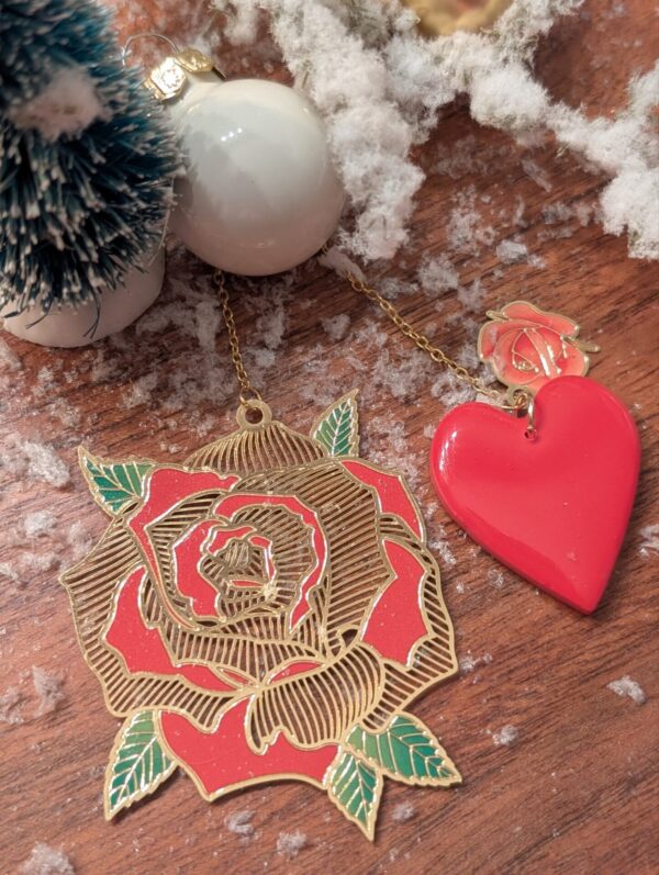 Marque-page Coeur rouge