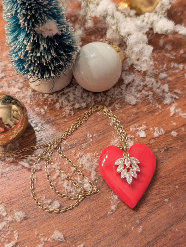 Collier Coeur rouge