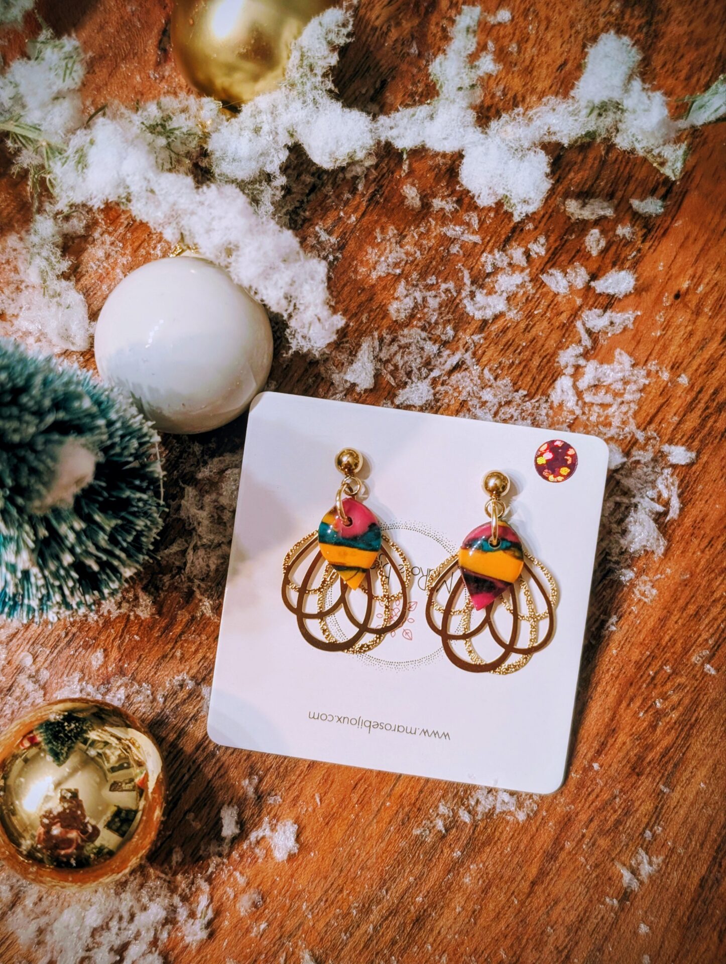 Boucles d'oreilles Émeraude