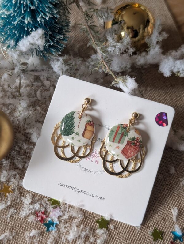Boucles d'oreilles Noël