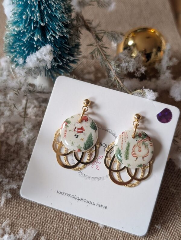 Boucles d'oreilles Noël