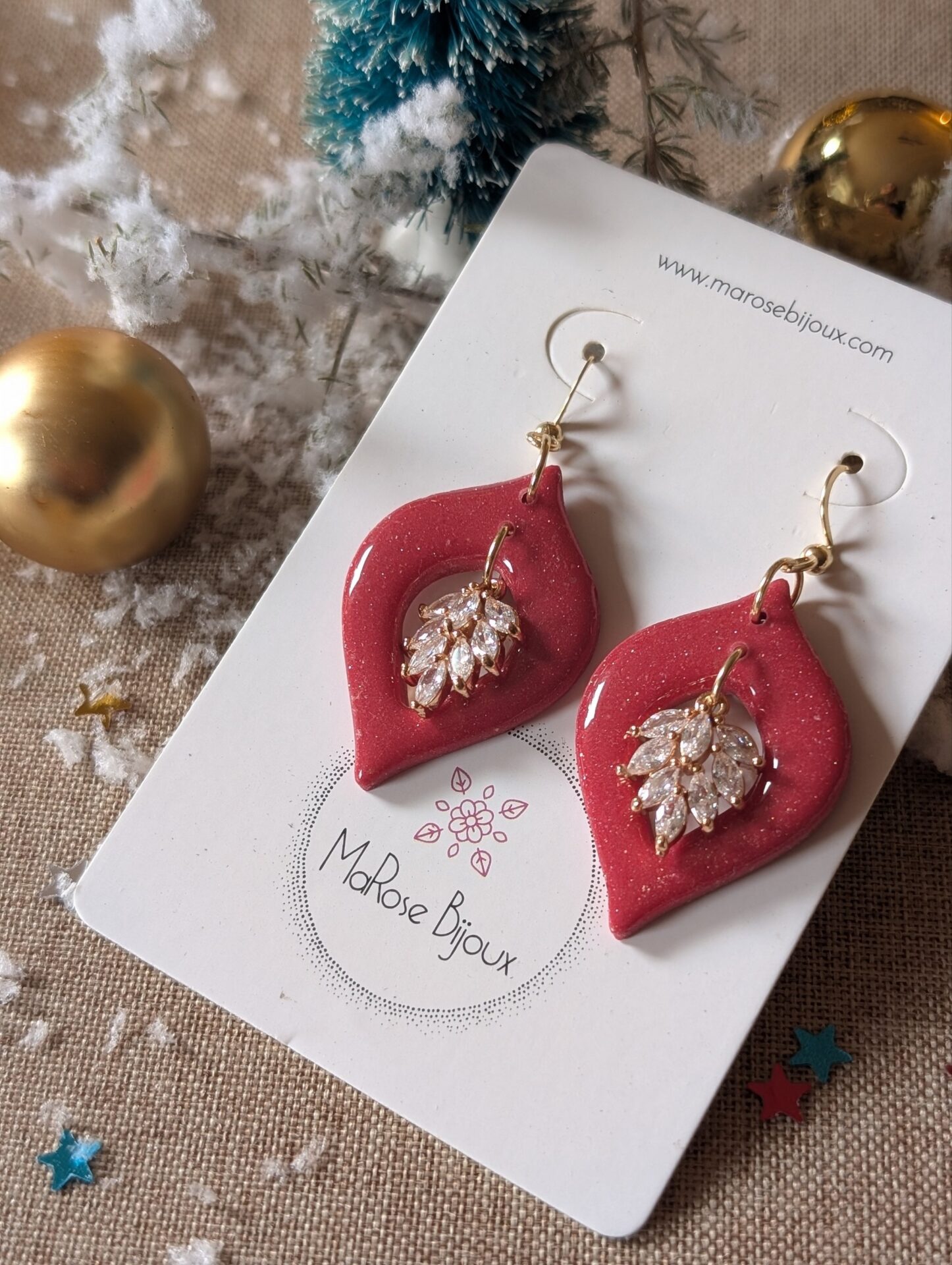 Boucles d'oreilles Larme de givre