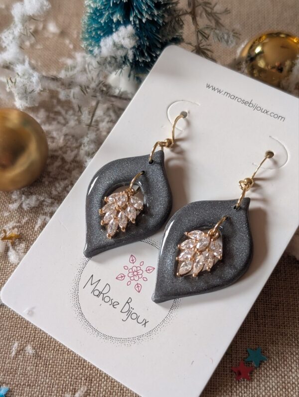Boucles d'oreilles Larme de givre