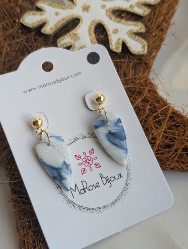 Boucles d'oreilles Minuit givré