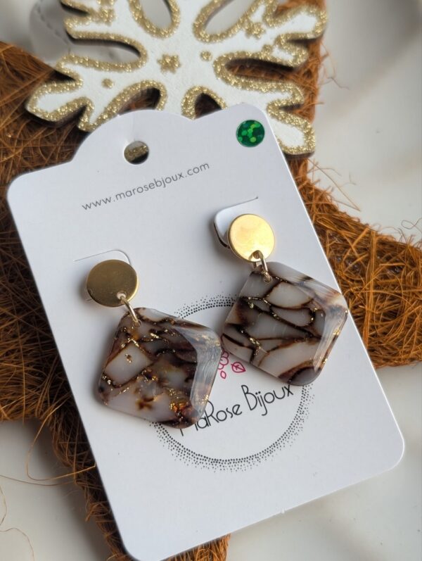 Boucles d'oreilles Mocha