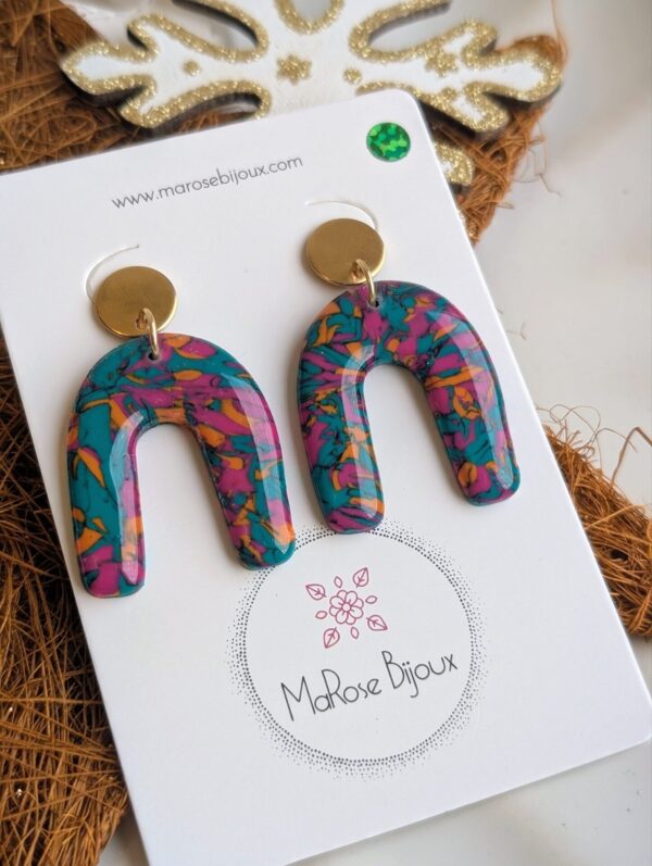 Boucles d'oreilles Émeraude