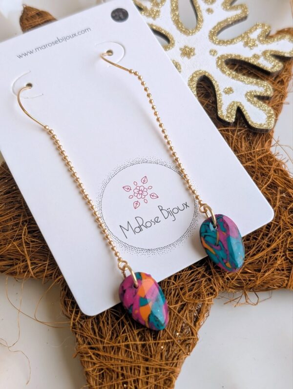 Boucles d'oreilles Émeraude