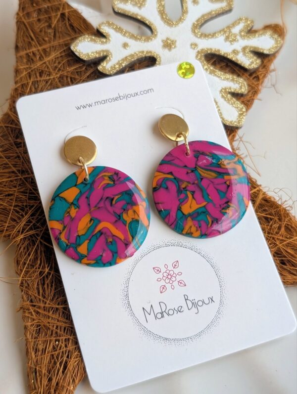 Boucles d'oreilles Émeraude