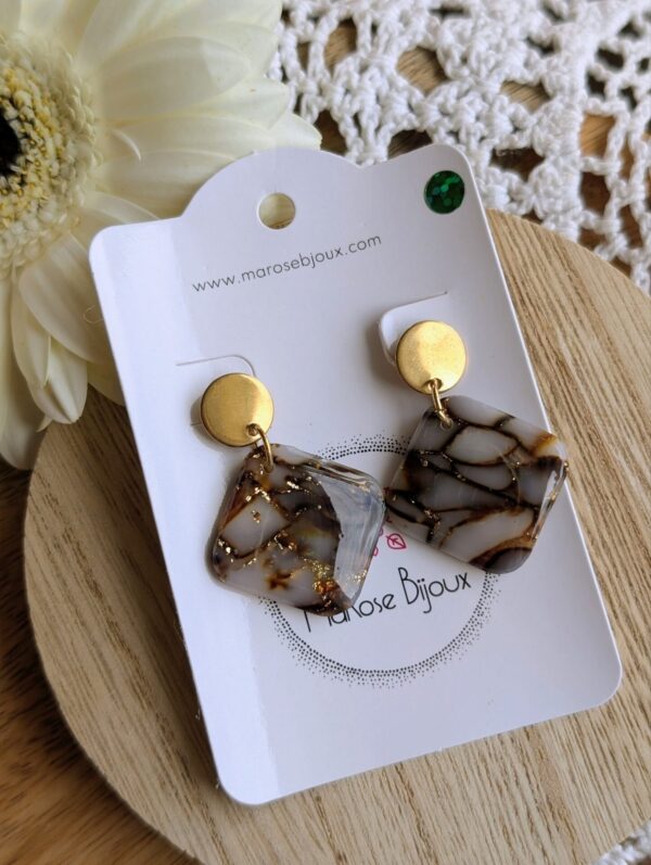 Boucles d'oreilles Mocha