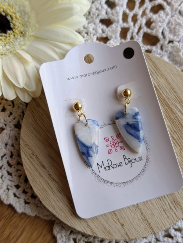 Boucles d'oreilles Minuit givré