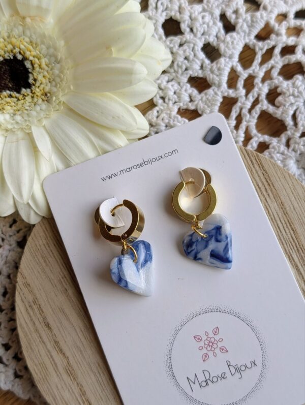 Boucles d'oreilles Minuit givré