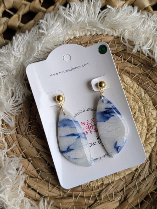 Boucles d'oreilles Minuit givré