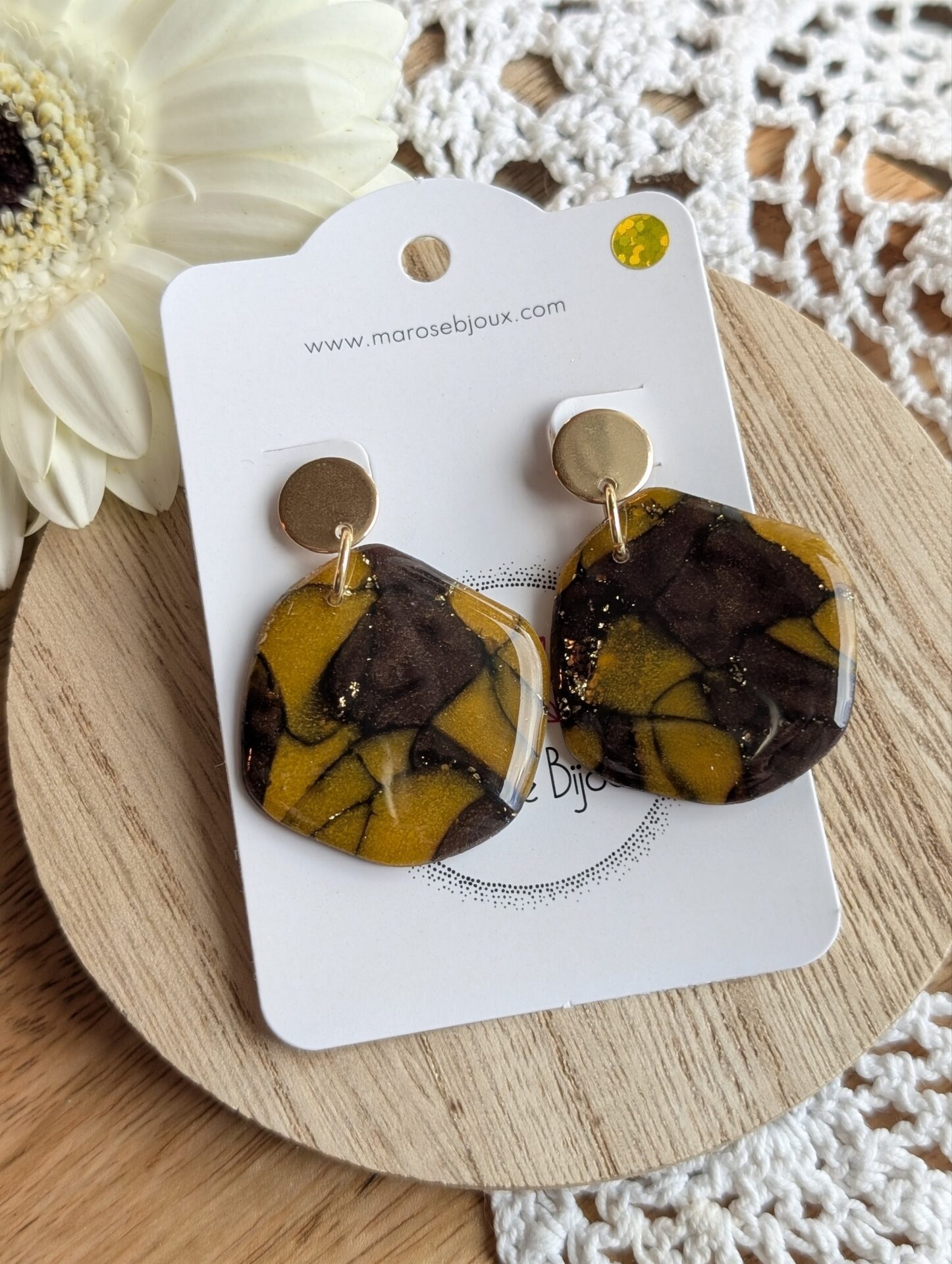 Boucles d'oreilles Tortoise