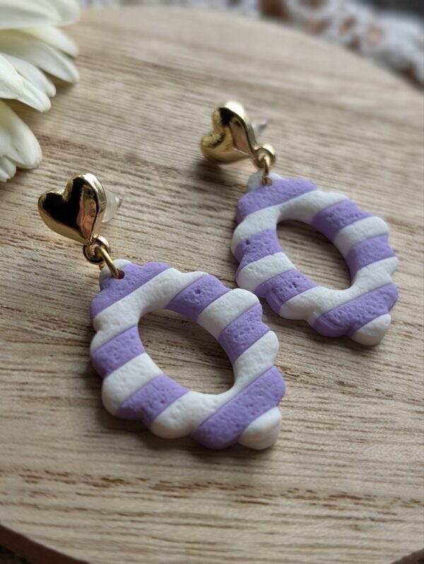 Boucles d'oreilles Lilas