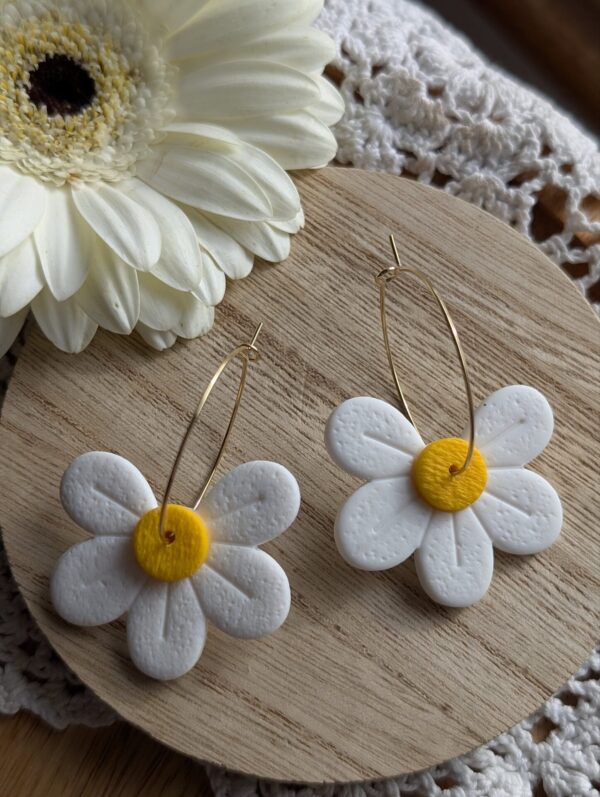 Boucles d'oreilles Pâquerettes