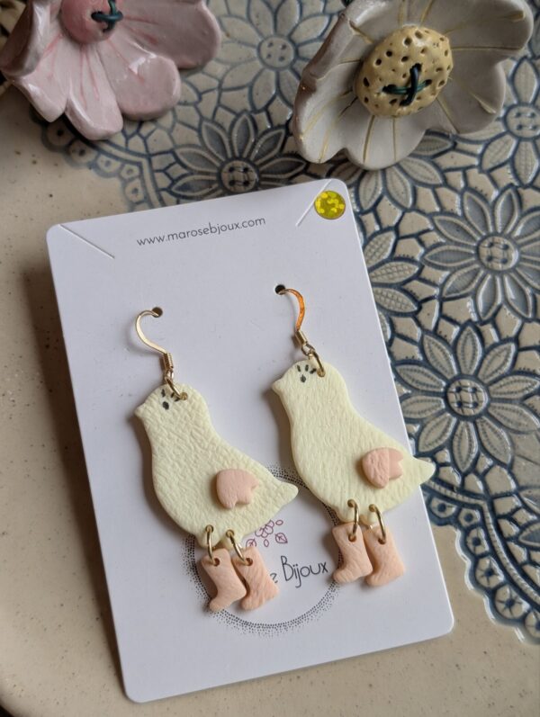 Boucles d'oreilles Poussin