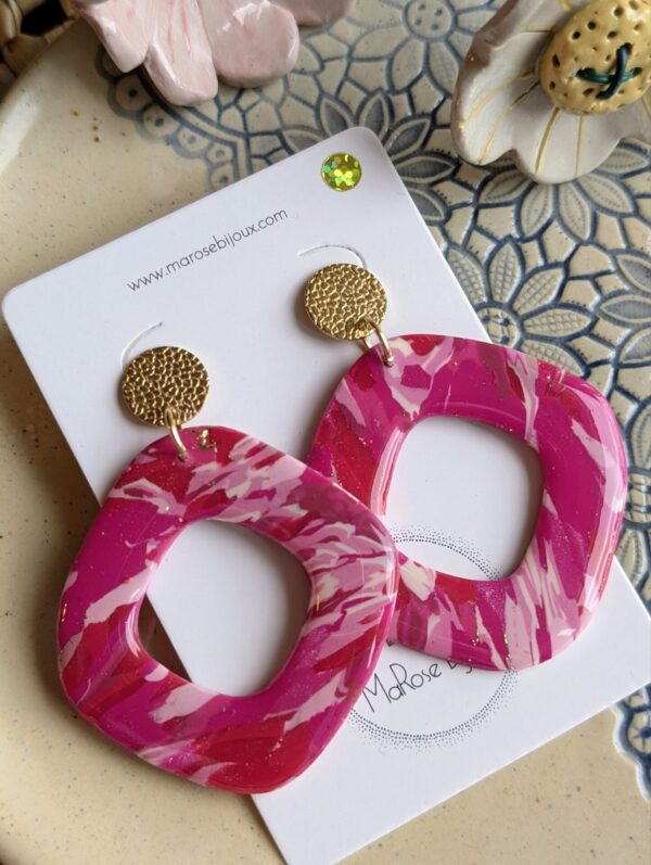 Boucles d'oreilles Rosy