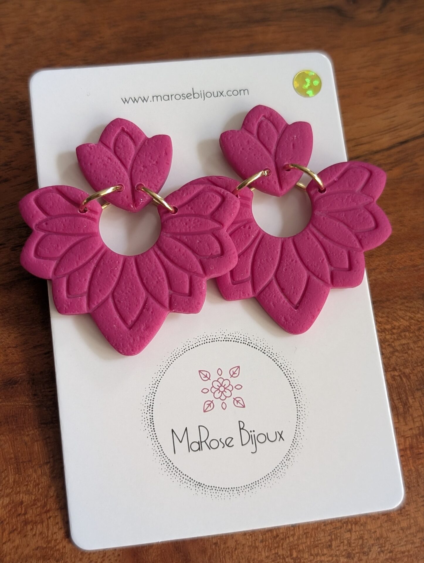 Boucles d'oreilles Bohème Rosy
