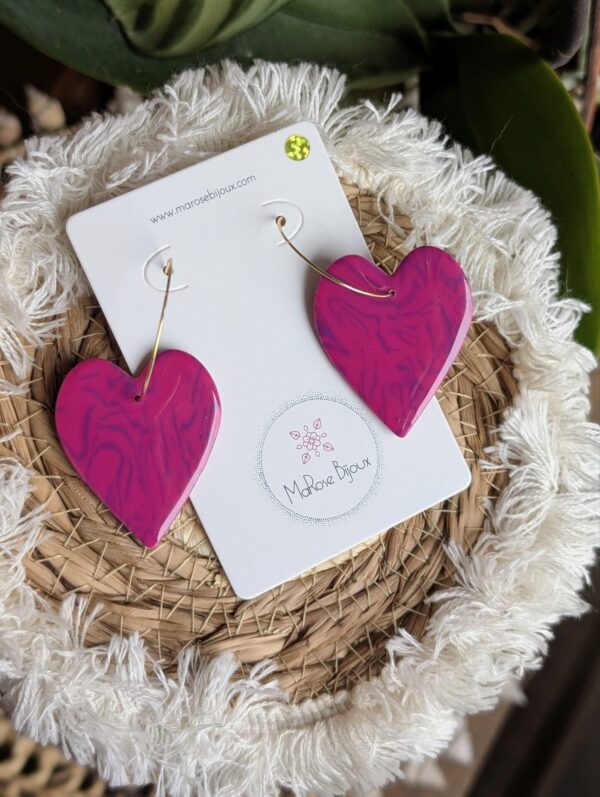 Boucles d'oreilles Rosy