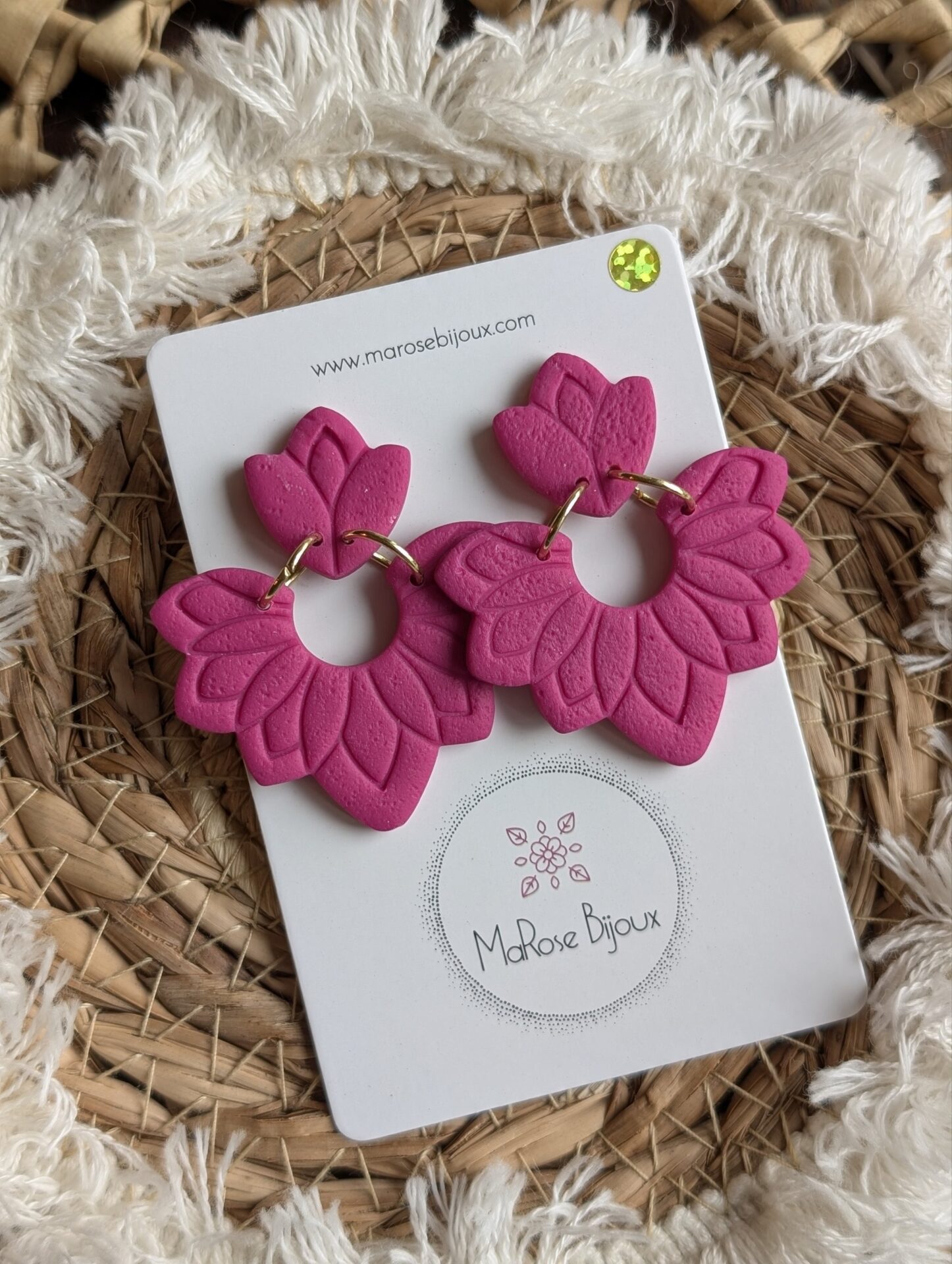 Boucles d'oreilles Bohème Rosy