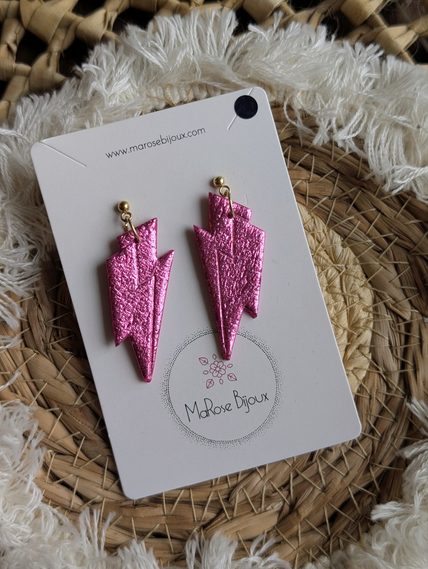 Boucles d'oreilles Rosy