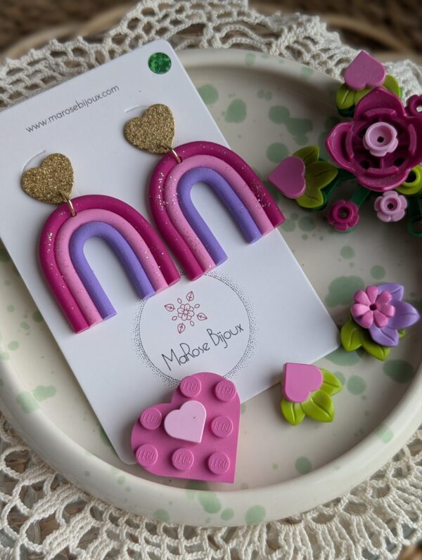 Boucles d'oreilles Petit Rainbow