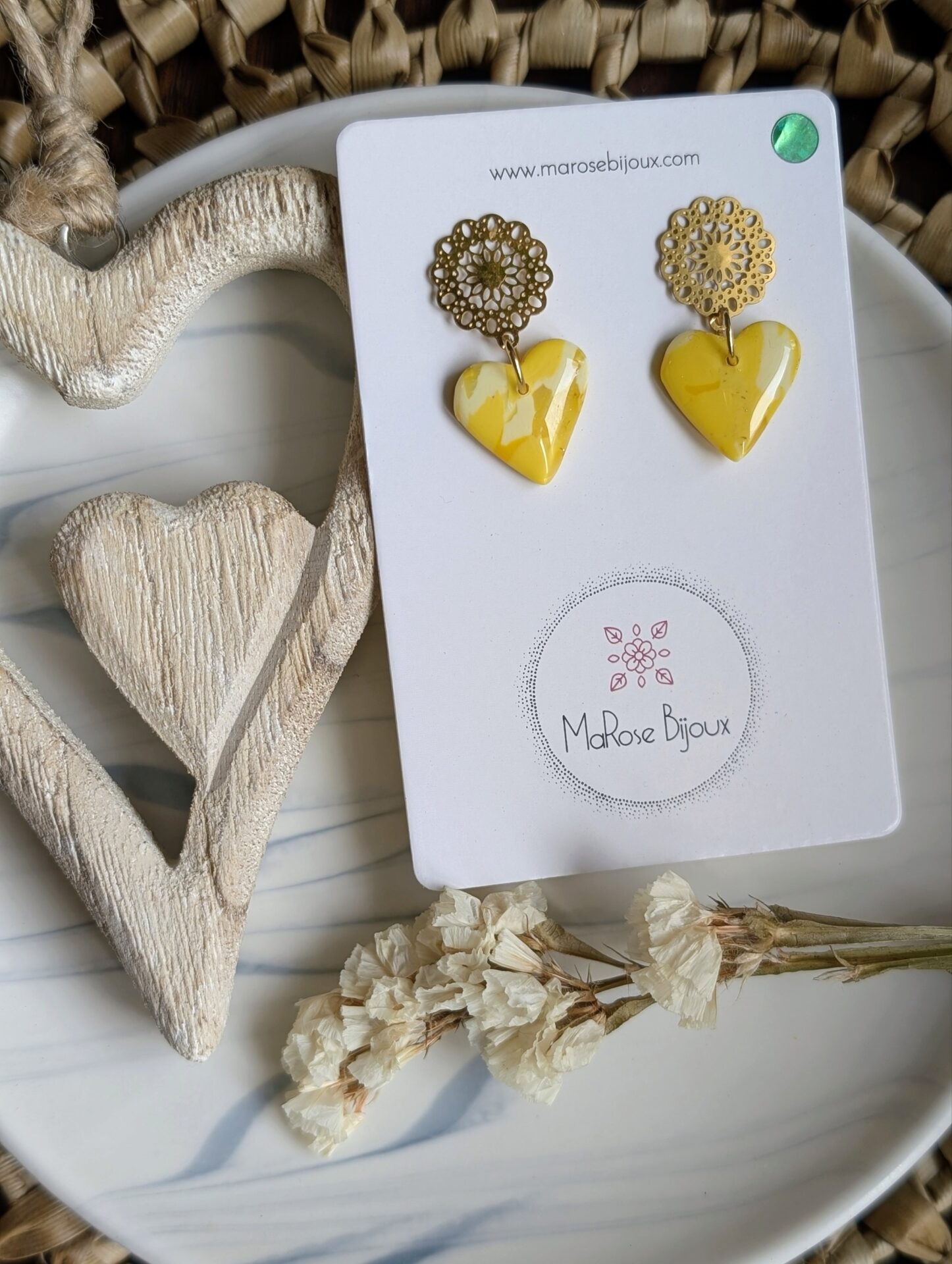 Boucle d'oreille Zeste d'été