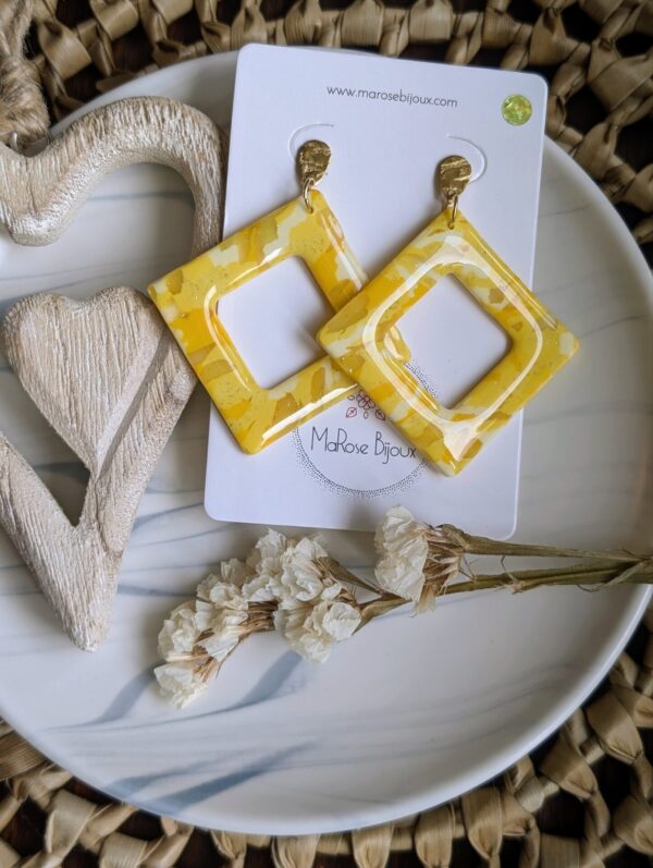 Boucle d'oreille Zeste d'été