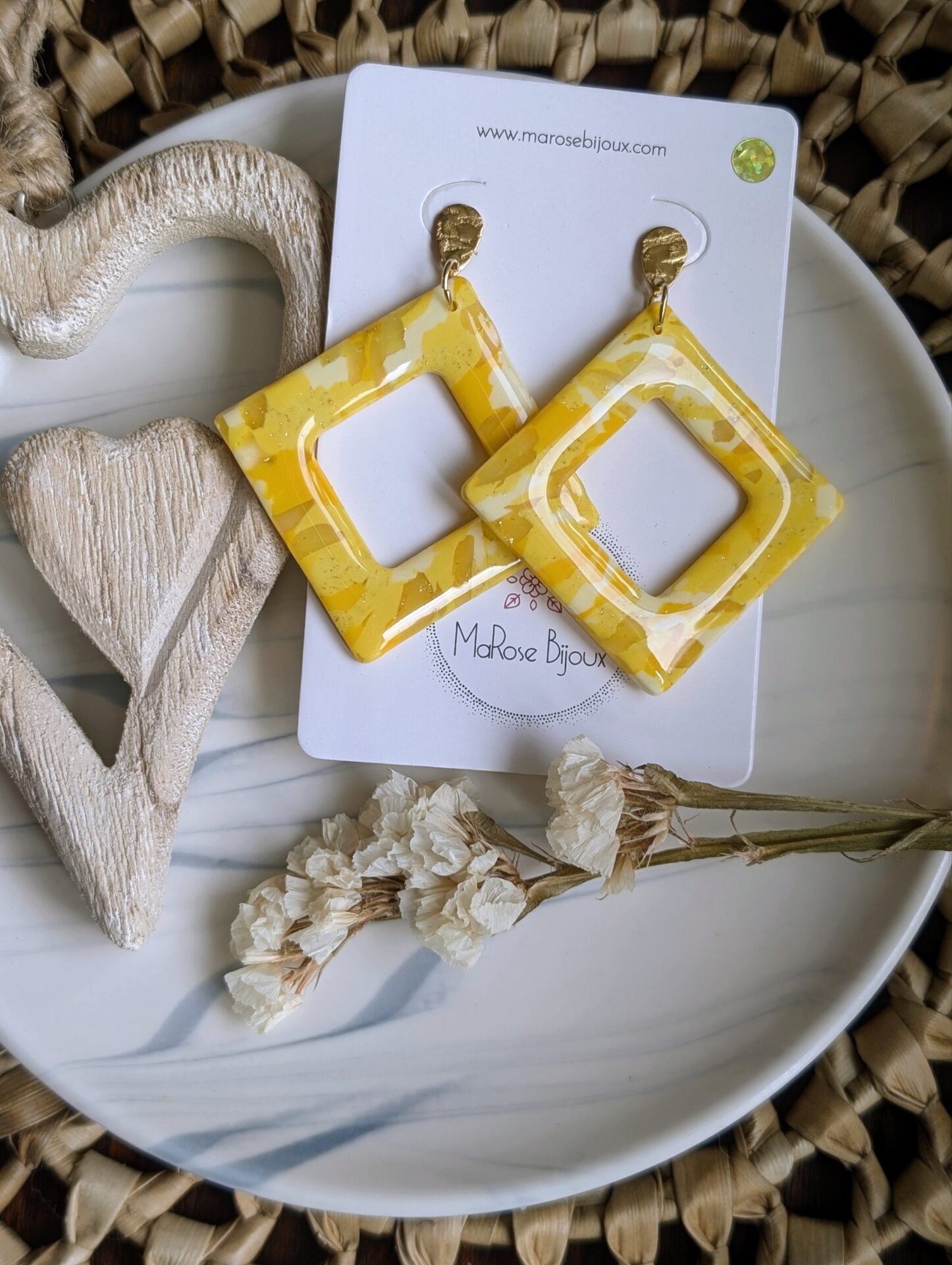 Boucle d'oreille Zeste d'été
