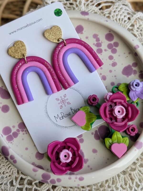 Boucles d'oreilles Petit Rainbow