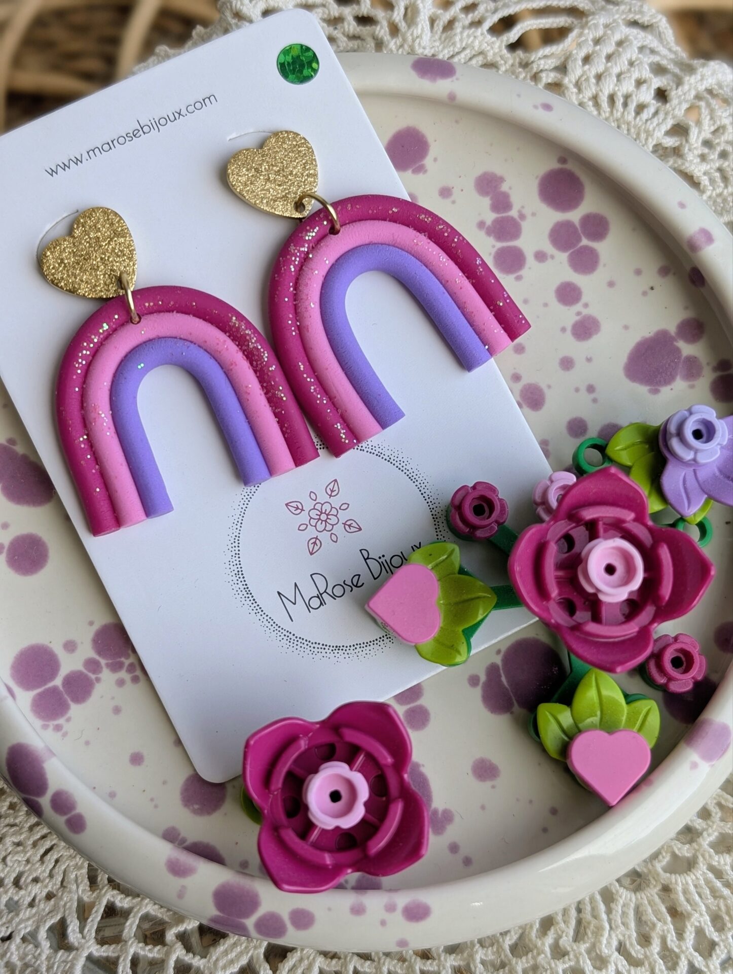 Boucles d'oreilles Petit Rainbow