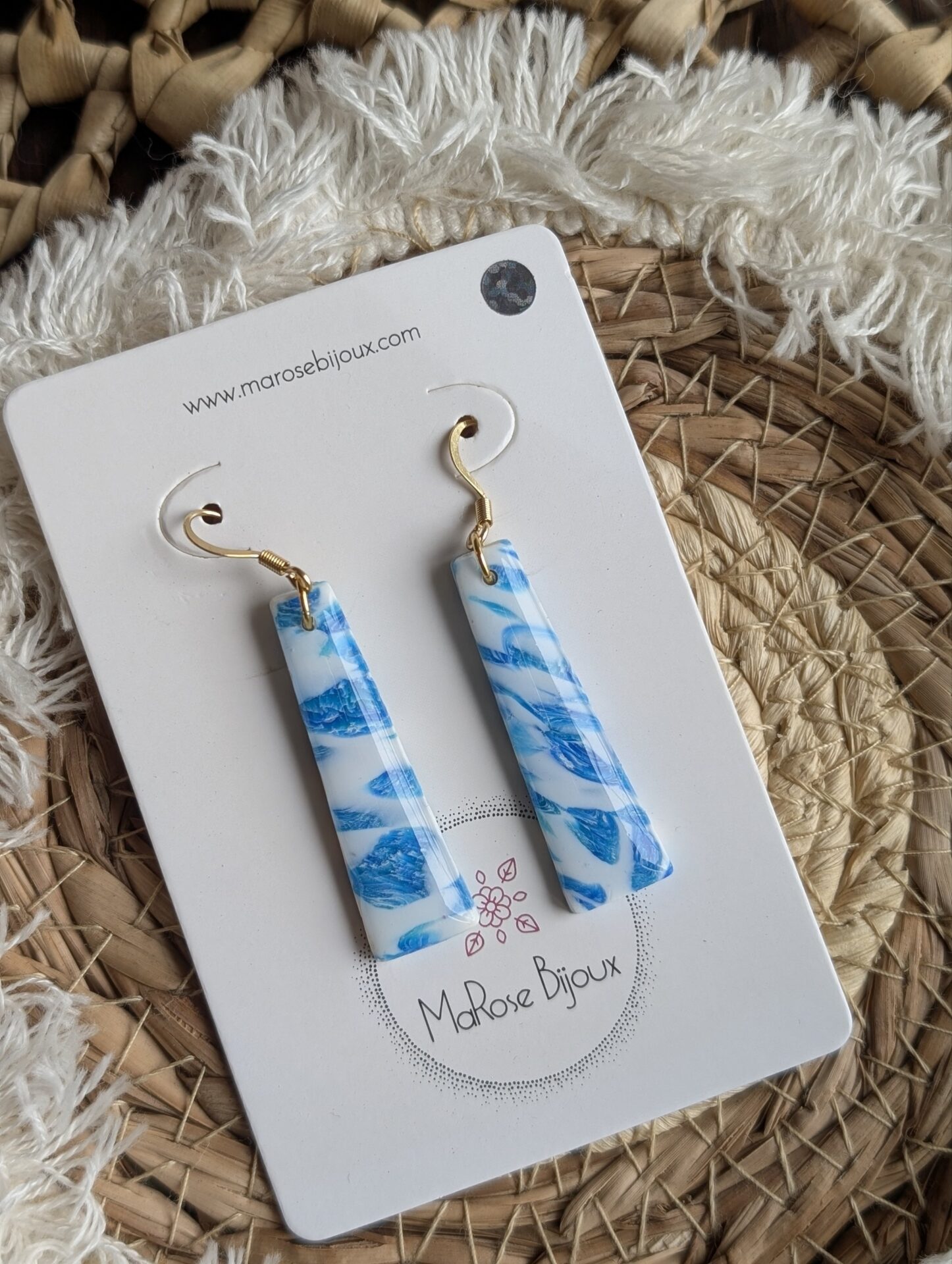 Boucle d'oreille Océan