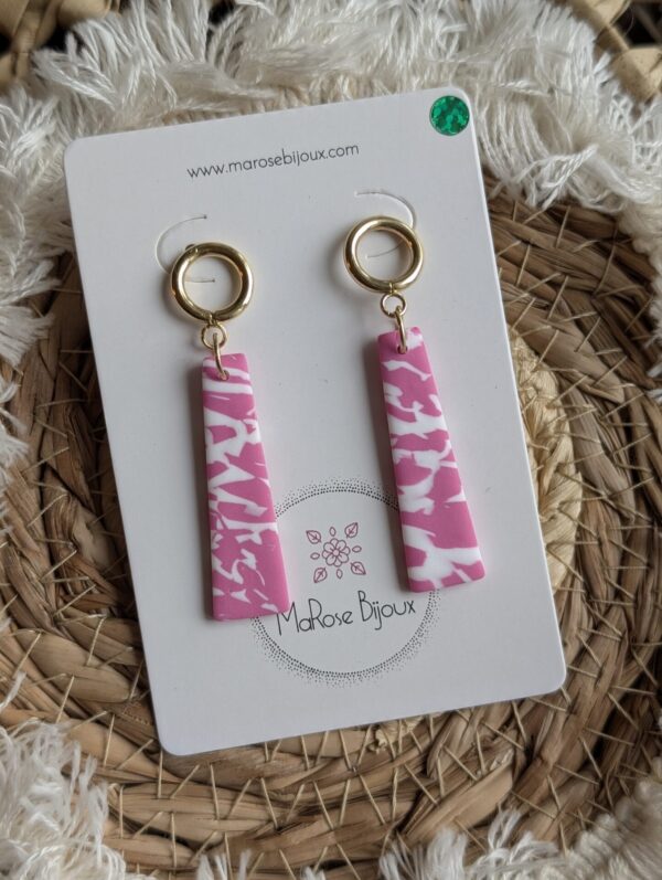 Boucles d'oreilles Rosy