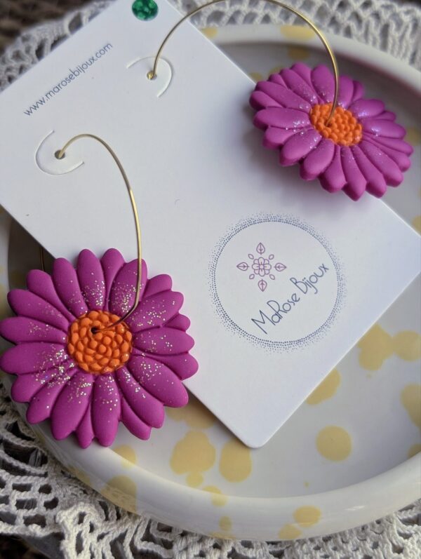 Boucles d'oreilles Marguerite
