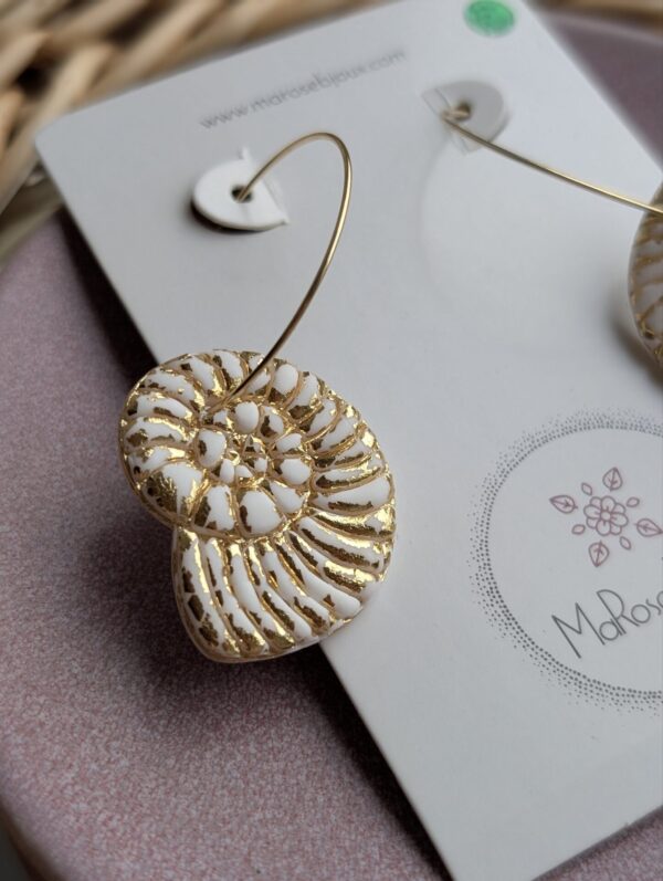 Boucles d'oreilles Douceur dorée