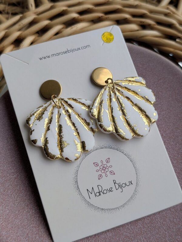 Boucles d'oreilles Douceur dorée