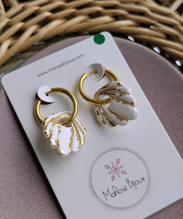 Boucles d'oreilles Douceur dorée