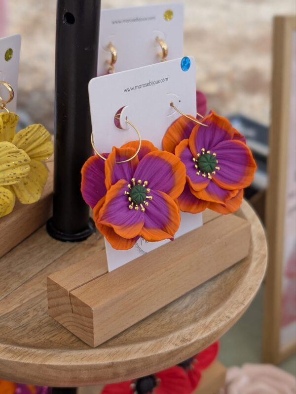 Boucles d'oreilles Violetta Orange