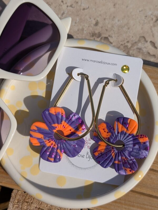Boucles d'oreilles Sunset pop