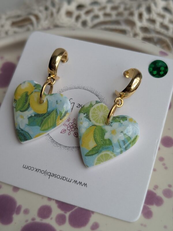 Boucle d'oreille Zeste d'été