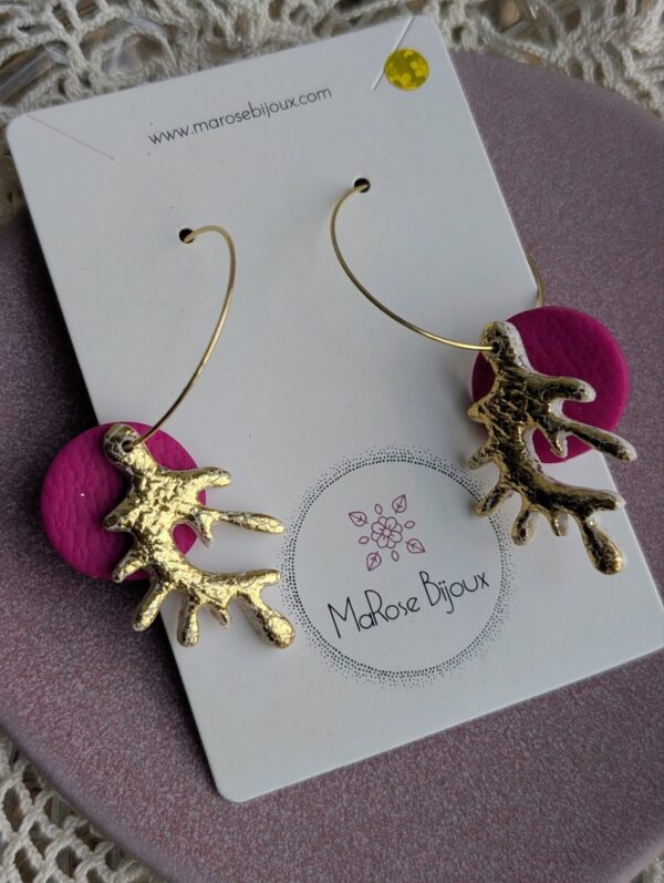 Boucles d'oreilles Corail