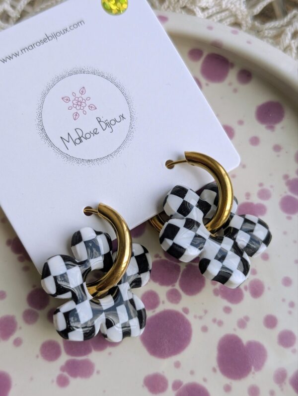 Boucles d'oreilles Check Bloom