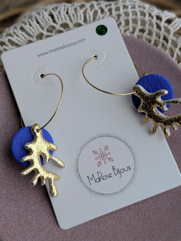 Boucles d'oreilles Corail