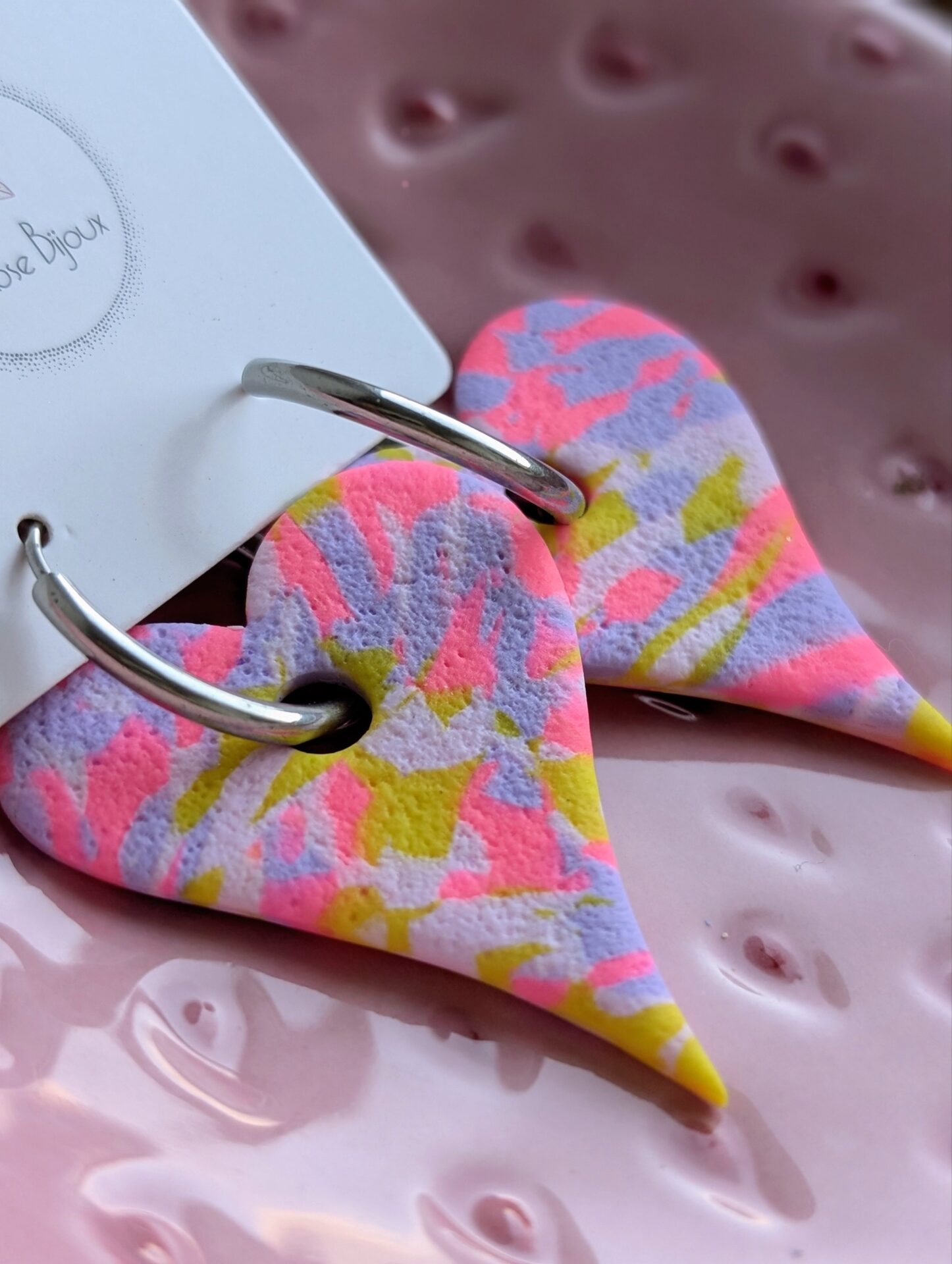 Boucles d'oreilles Happy heart