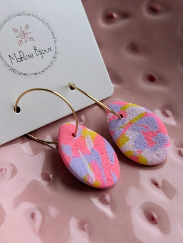Boucles d'oreilles Happy heart